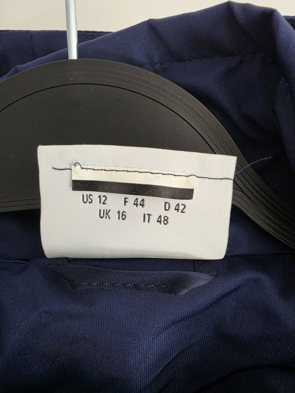 Akris punto Navy Blue Hooded Utility Rain Coat Jacket Size 12 - Picture 4 of 14